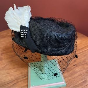 Vintage Miss Bierner Pillbox Hat cosplay theater